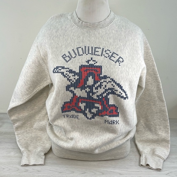 Vintage Budweiser Pro-Weave Sweatshirt Unisex - Picture 1 of 7